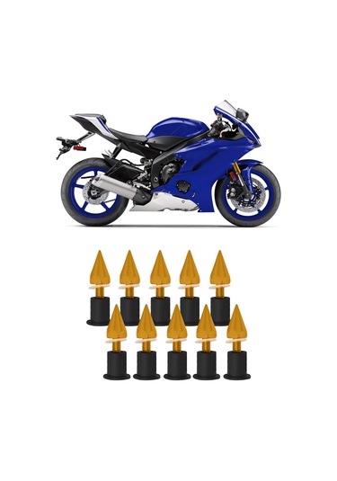 Reedark Cnc Alüminyum M5 Motosiklet Vida Seti - 10 Adet, Evrensel Uyumlu, Siyah, Dekoratif Ve Sabitleyici, Scooter-spor Araçları İçin