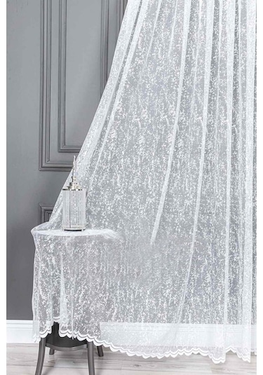 Evdepo Home Kullanıma Hazır Örme Tül Perde (540715464)