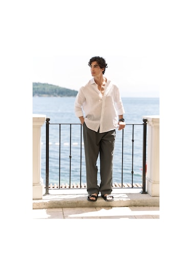 Mai Collection Geaohrid Füme Erkek Pantolon Füme