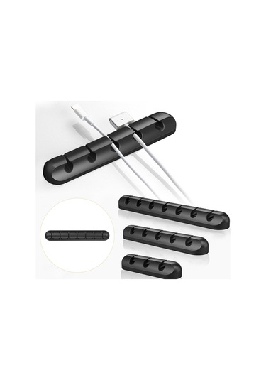 Dolıty Kordon Tutucu Düzenli Yönetim Tel Tutucular 7-solt-siyah