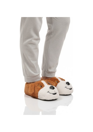 Açık Kahve Köpek Desenli Unisex Panduf 26k001 Sütlü Kahve Açık Kahve Köpek Desenli Unisex Panduf 26k001 Sütlü Kahve