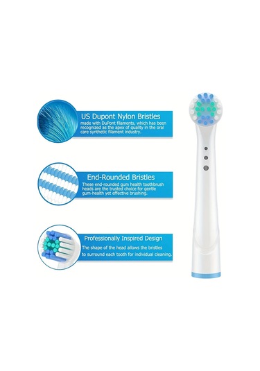 Yuqing 4 Adet Yedek Diş Fırçası Kafaları Oral-b Braun İle Uyumlu