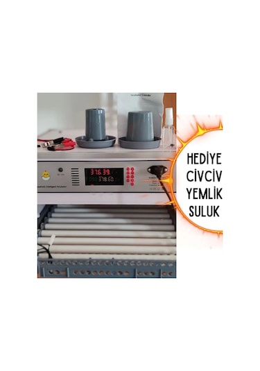 Kaz Kulucka Kabin Tip 196 Tavuk Yumurta Kapasiteli Kuluçka Makinesi
