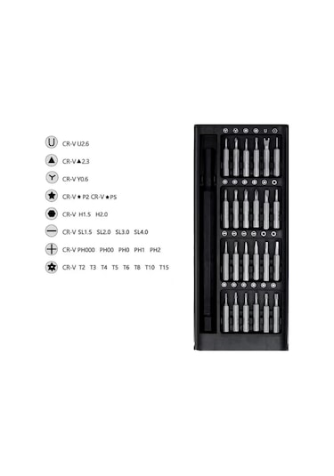 24 Parça Saatçi Pc Gözlük Mıknatıslı Tornavida Seti Plastik Saplı