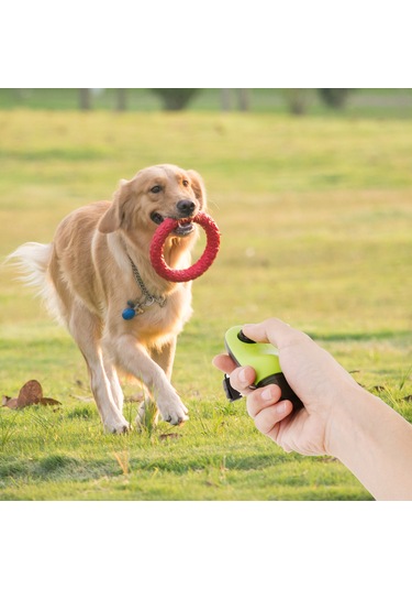 Vkemall Köpek Eğitimi İçin 2'li Fonksiyonlu Abs+tpr İp Takımlı Sinyal Çıkarıcı Siyah+yeşil