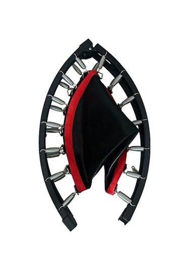 102cm Katlanabilir Trambolin Taşınabilir Egzersiz Kırmızı Trambolini
