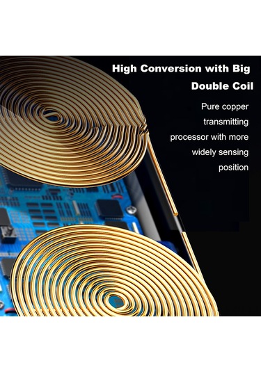 Kosona X263 10w Çift Telefon Kablosuz Şarj Cihazı - Ev Ve Ofis İçin Taşınabilir Akıllı Qi Uyumlu Hızlı Şarj Siyah