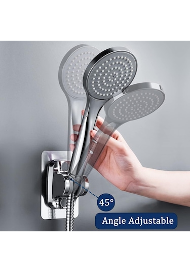 Ayarlanabilir Duş Başlığı Tutucusu Delme Gerektirmeyen Banyo Braketi B Diğer
