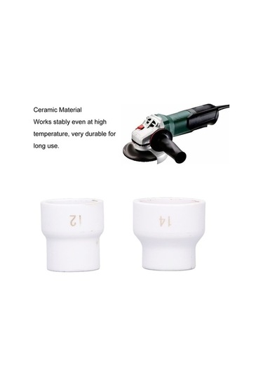 Besthome1 12/14 23.5mm/27.5mm Tıg Kaynak Fincanı Seti, Seramik, Wp-9/17/18/20/25/26 Uyumlu, 2 Adet + Değişim Parçası, Kutular