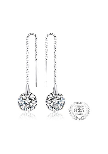 Jewelrypalace Kübik Zirkonya Küpe 925 Ayar Gümüş