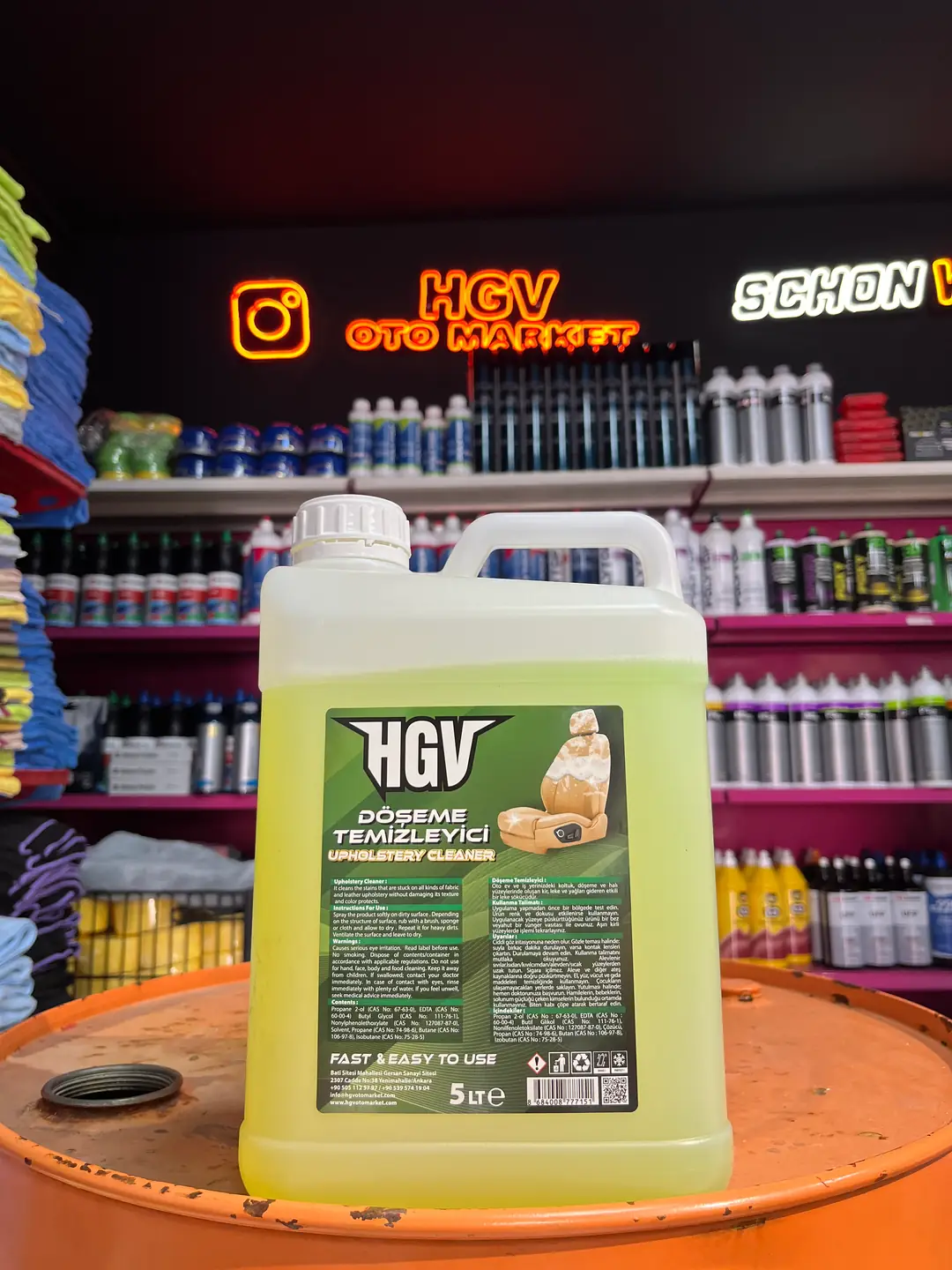 Döşeme Temizleyici Koltuk Temizleyici 5 Lt Hgv