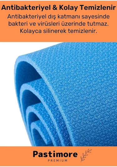 Su Geçirmez Konfor Modeli Taşıma Askılı Çift Taraflı Kamp Zemin Çadır Uyku Matı Mavi Yer Minderi Mavi