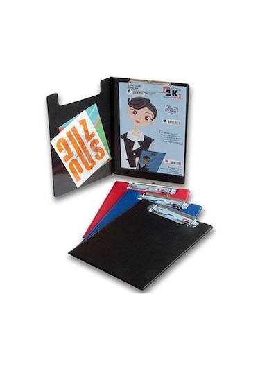 2K A5 Küçük Boy Pvc Kapaklı Sekreter Blok Tablası Dikkat Sadece A5 Evraklar Için Uygundur