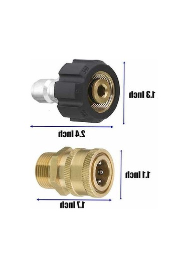 Bloomnest Günlük Basınçlı Yıkama Adaptörü Kiti M22 14mm Döner - M22 Metrik Rakor