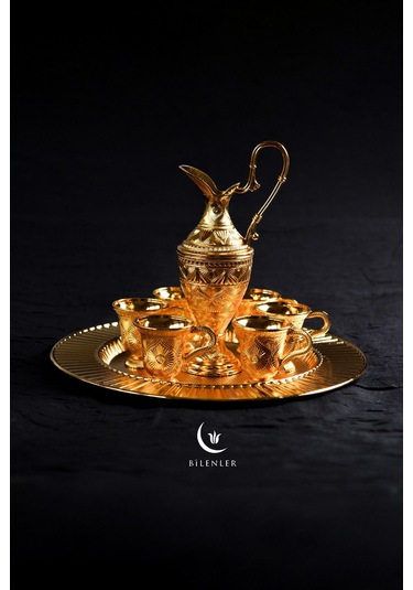 8 Parça Zemzem Takımı Hediyelik Ve Sunumluk Set - Sarı