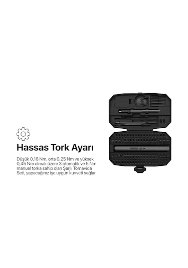 Xenon Smart X6833 Hassas Şarjlı Tornavida Seti 153 Parça