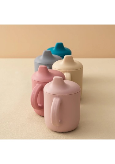 1 Adet Bebek Silikon Silikon Silikon Hasır Fincan Taşınabilir