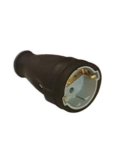 Monofaze Kauçuk Topraklı Dişi Fiş