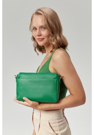 Morpelikan Kadın Dört Bölmeli Clutch Çarpraz Omuz Çantası