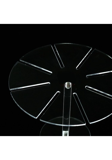 Suntek Akrilik Şeffaf Kek Tutucu Şeker Masa Ekranı Tatlı