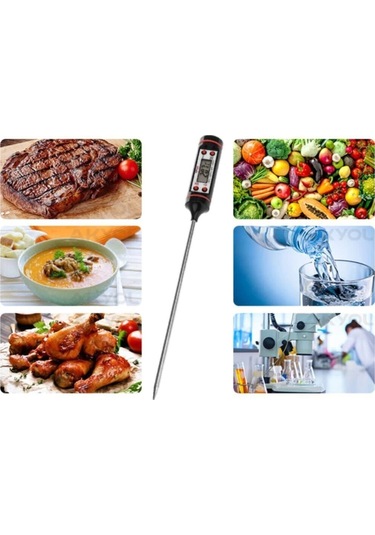 Tp Daldırma Saplama Tipi Dijital Gıda Sıcaklık Ölçer Termometre - Termometreler - 2 Yıl