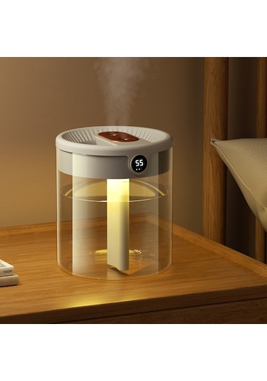 Ezere K15 Işıklı Led Ekranlı Humidifier Araç Ev Hava Nemlendirme Cihazı