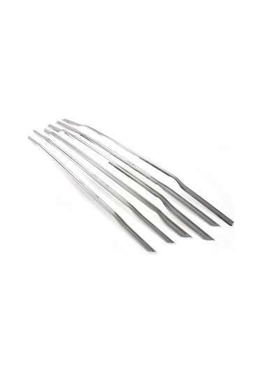 Ford Courier Uyumlu 2014-2017 Krom Ön Panjur 6 Parça Paslanmaz Çelik