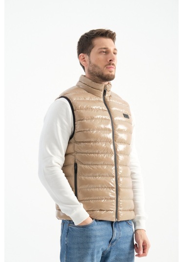 Shooter Sportswear Erkek Parlak Yelek Luxe Bej Bej