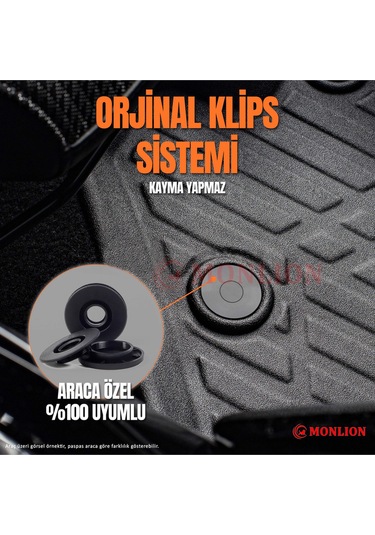 Paspasları, Citroen Nemo 2008 3d Lazer Ölçülü Kokusuz Kaymaz Önvearka