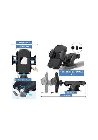Hb-39 Otomatik Klipsli Araba Telefon Tutacağı Vakumlu Yüksek Kalite Telefon Tutucu
