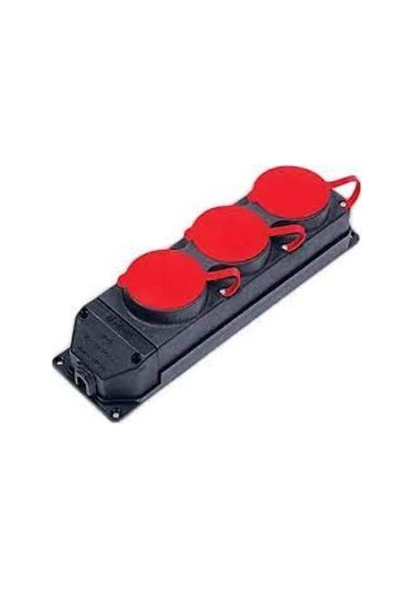 Ne-ad 3x25 A 3'lü Kauçuk Grup Priz Kablosuz 4012