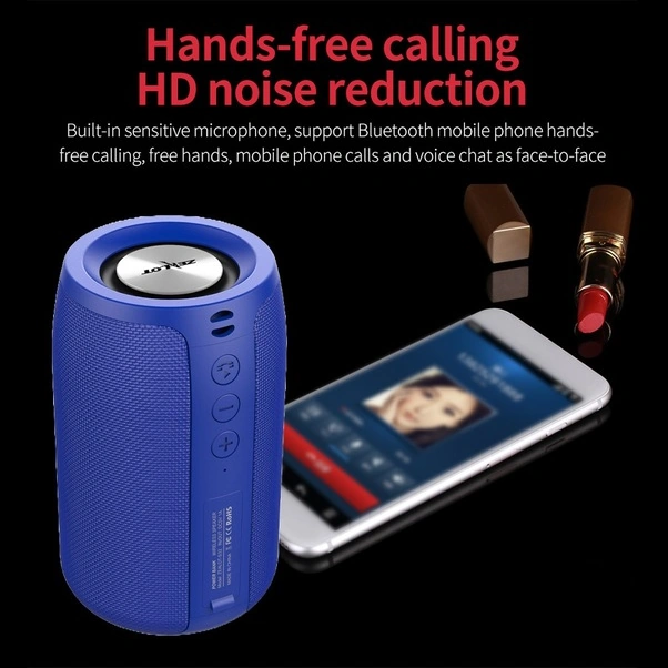 Fortunelane S32 Mavi Bluetooth Hoparlör: Tws Eşleştirme, Gürültü Engelleme, Su Geçirmez, 5w Stereo Bass, Dış Mekan Uygun