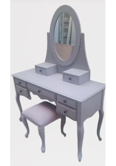Dresuar Makyaj Masa 7 Çekmece Kayın Aslan Ayak Parlak Lake Gri Hareketli Ayna Kutu Sevk El Yapım Gri Dresuar Makyaj Masa 7 Çekmece Kayın Aslan Ayak Parlak Lake Gri Hareketli Ayna Kutu Sevk El Yapım Gri