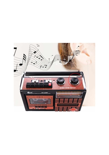Tepe Fp-319U Nostaljik Bt+Usb+Sd+Fm Kaset Çalar Radyo