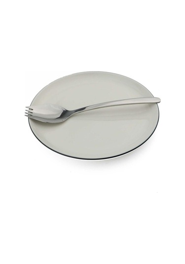 Gümüş Çok Renkli Salata Çatalları Siyah Gökkuşağı Çatal Bıçak Kaşık Seti Ayna 18/10 Paslanmaz Çelik Sporks Meyve Çatalı Kepçe Yemek Takımı 1 Parça