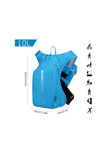 Weikani Telefon Tutucu Çanta İle 10l Bisiklet Nemlendirme Sırt Koyu Mavi Diğer