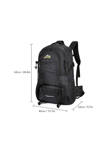 Lemestar Outdoor Spor Çanta Su Geçirmez Dayanıklı Büyük Kapasiteli Dağcılık Kamp Trekking Sırt Çantası Mavi 1768 Çok Renkli