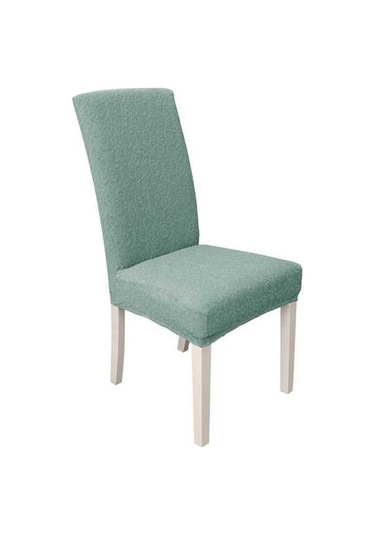 Pazly Yemek Sandalyesi Kılıfı, Yüksek Esnek Kapaklı, Yıkanabilir Jakarlı Desen, Yeşil, Ev Parti Otel Düğün İçin Yeşil