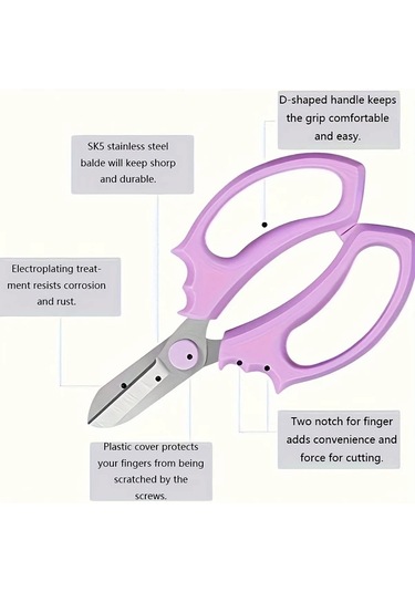 Oldfriend Sumyoung Profesyonel Bahçe Makası Mavi Ambidextrous Paslanmaz Çelik Budama Makası