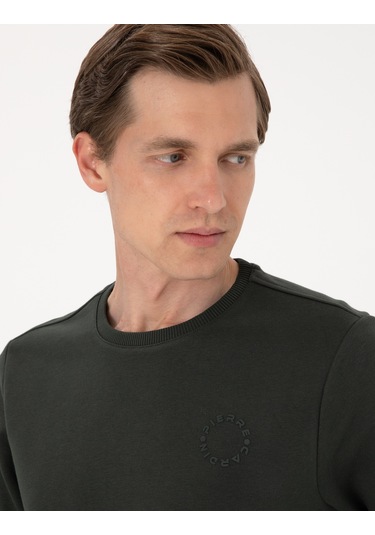 Pierre Cardin Erkek Koyu Yeşil Sweatshirt 50314978-vr079 Koyu Yeşil