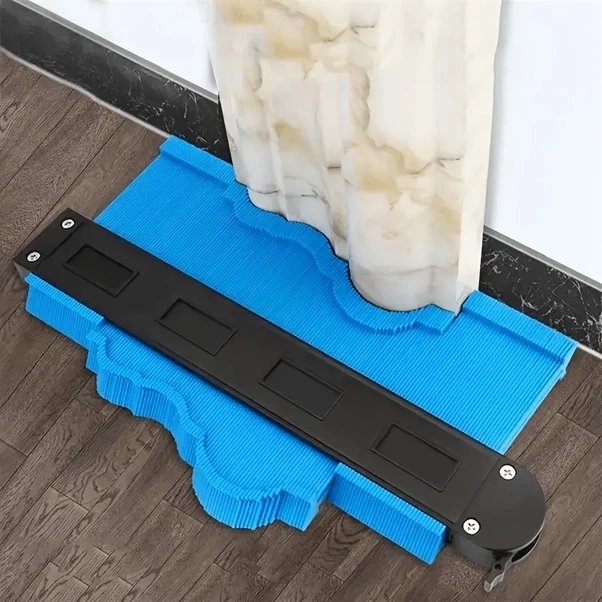 Willowhaven Mavi 10 Inç Kontur Mastarı Köşe Profili Ölçme Aracı Seramik Parke Dıy