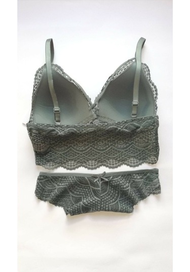 Nipora Kadın Desteksiz Ipli Dantelli Bralet Külot Takım 8189