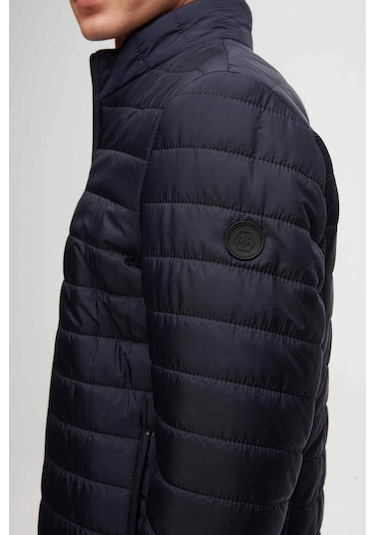 D's Damat Slim Fit Rüzgar Geçirmez Elyaf Dolgulu Erkek Mont Lacivert 3HF07ORT04262 Lacivert