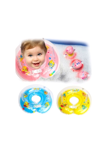 Sea & Sun Bebek Boyun Simidi Tutacaklı 40 Cm Mavi