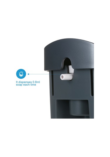 Chuangdıan 300 Ml Duvara Monte Tek Başlı Manuel Sabunluk Duş Jeli Gri Diğer