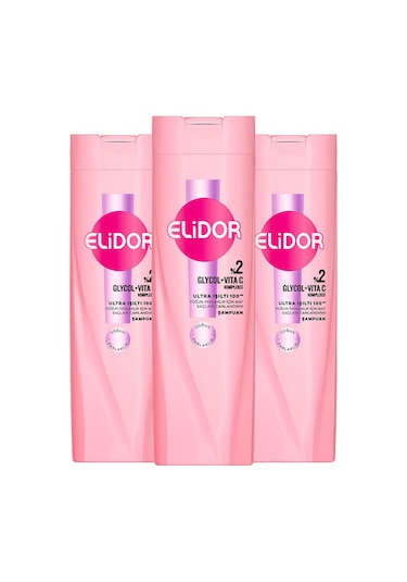 Elidor Saç Bakım Şampuanı Ultra Işıltı Yoğun Parlaklık 400 Ml X3