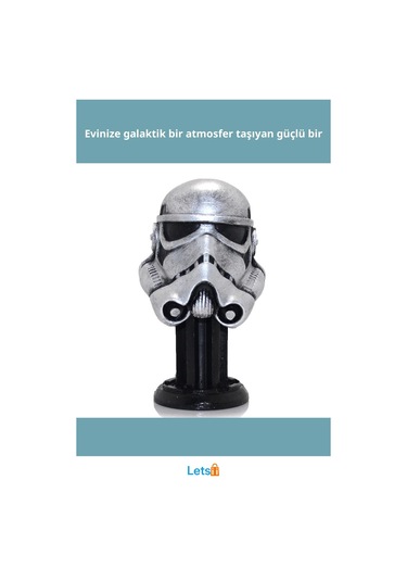 Stormtrooper Figürü 17x10 Cm İkonik Star Wars Büst 1 Adet