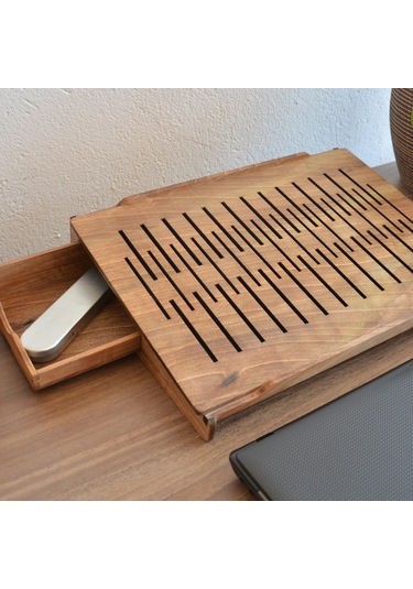 Woodsaka Walstand 2.0 - Çekmeceli Laptop Ve Notebook Standı - 17