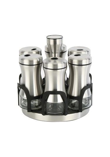 Vitale Gümüş Renkli 6'lı Baharatlık Seti Mtfk.0127
