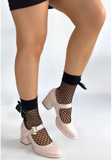 Biçomi Weys Bej Rugan Topuklu Ayakkabı Çok Renkli